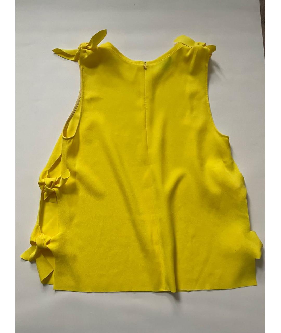 PINKO Желтая полиэстеровая майка, фото 2