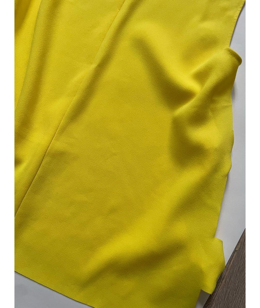 PINKO Желтая полиэстеровая майка, фото 7