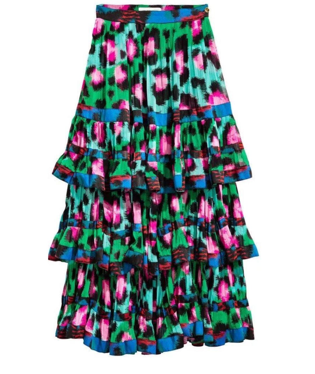 KENZO Мульти шелковая юбка макси, фото 1