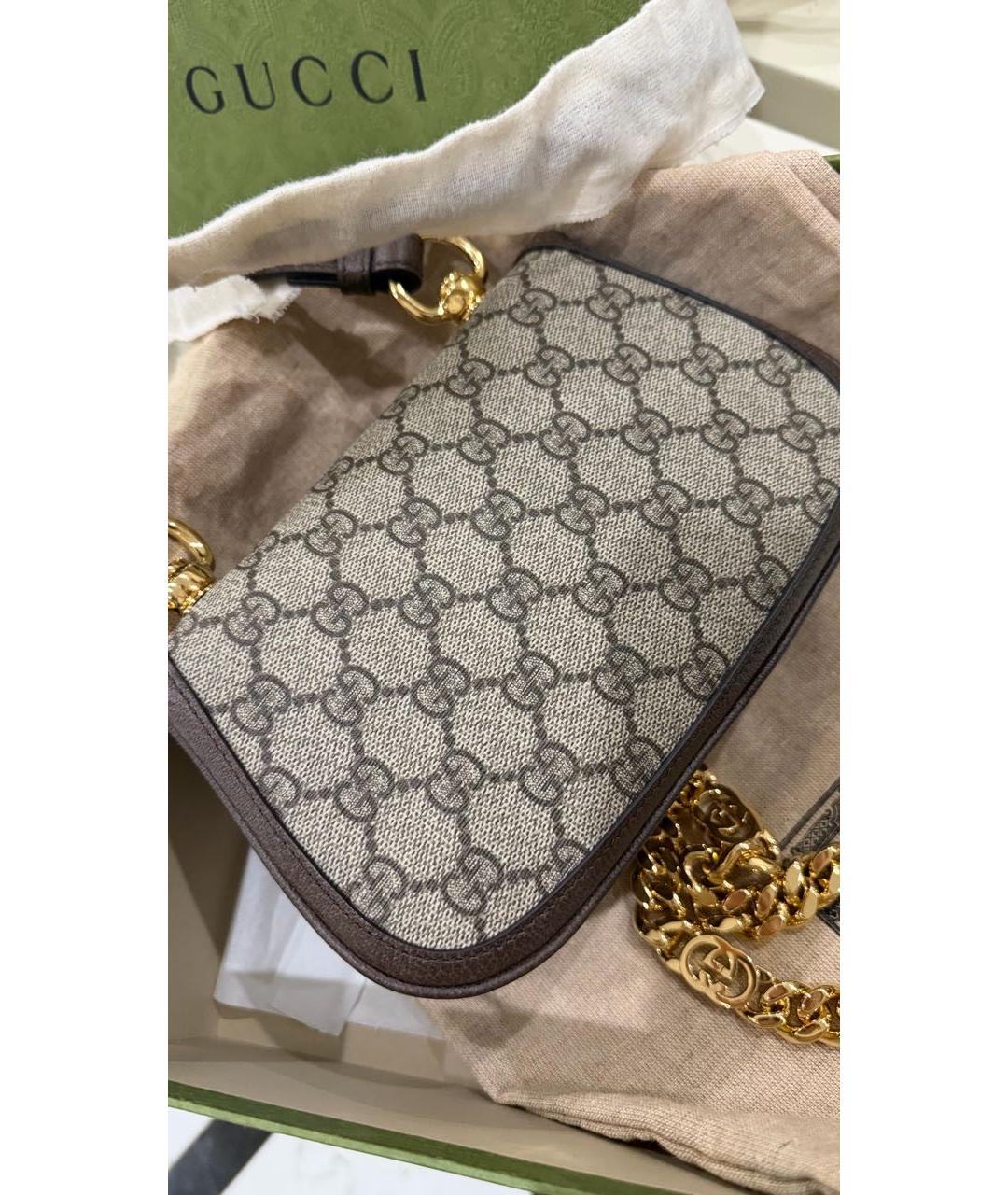 GUCCI Бежевая сумка через плечо, фото 5