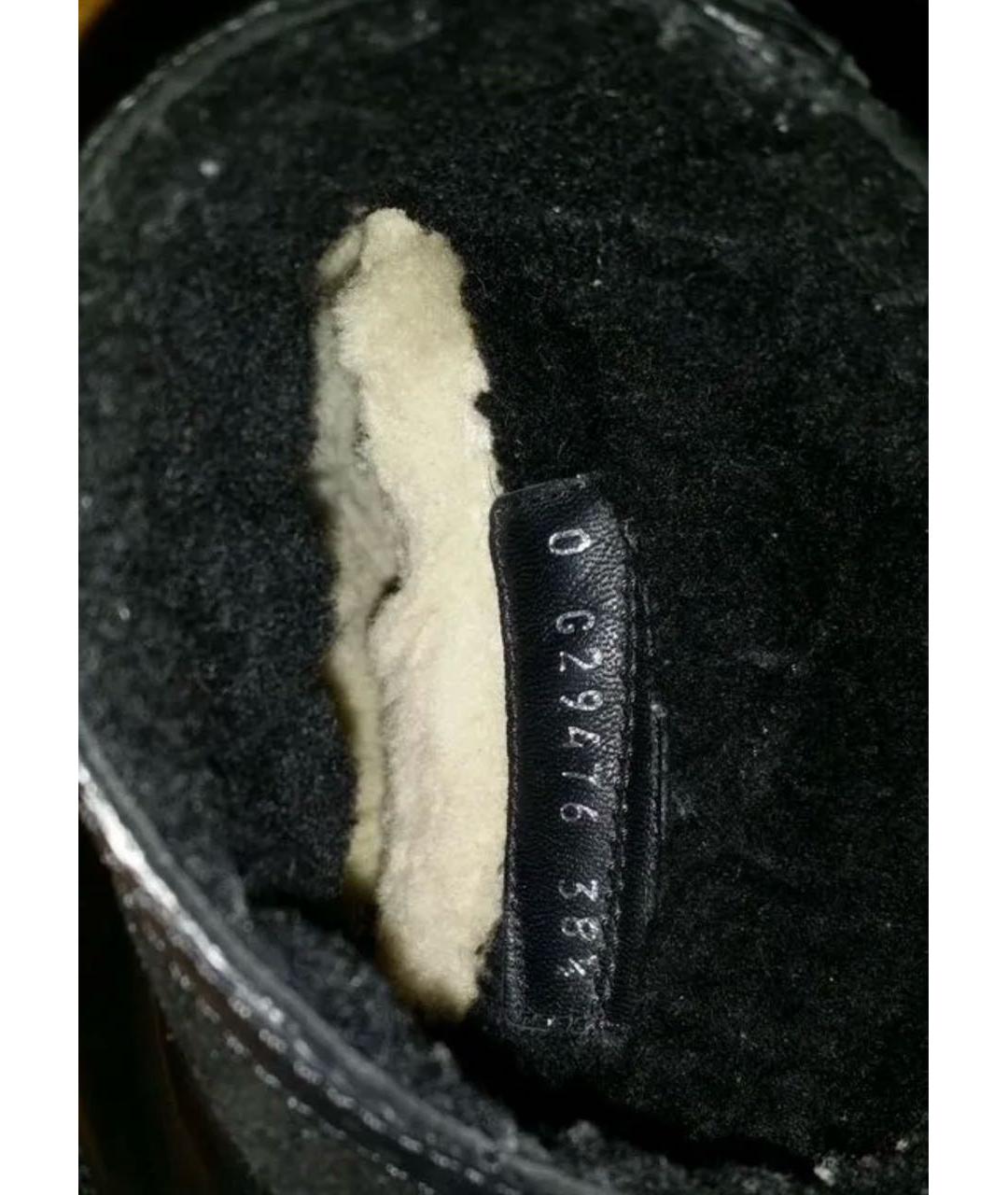 CHANEL Черные кожаные ботинки, фото 4