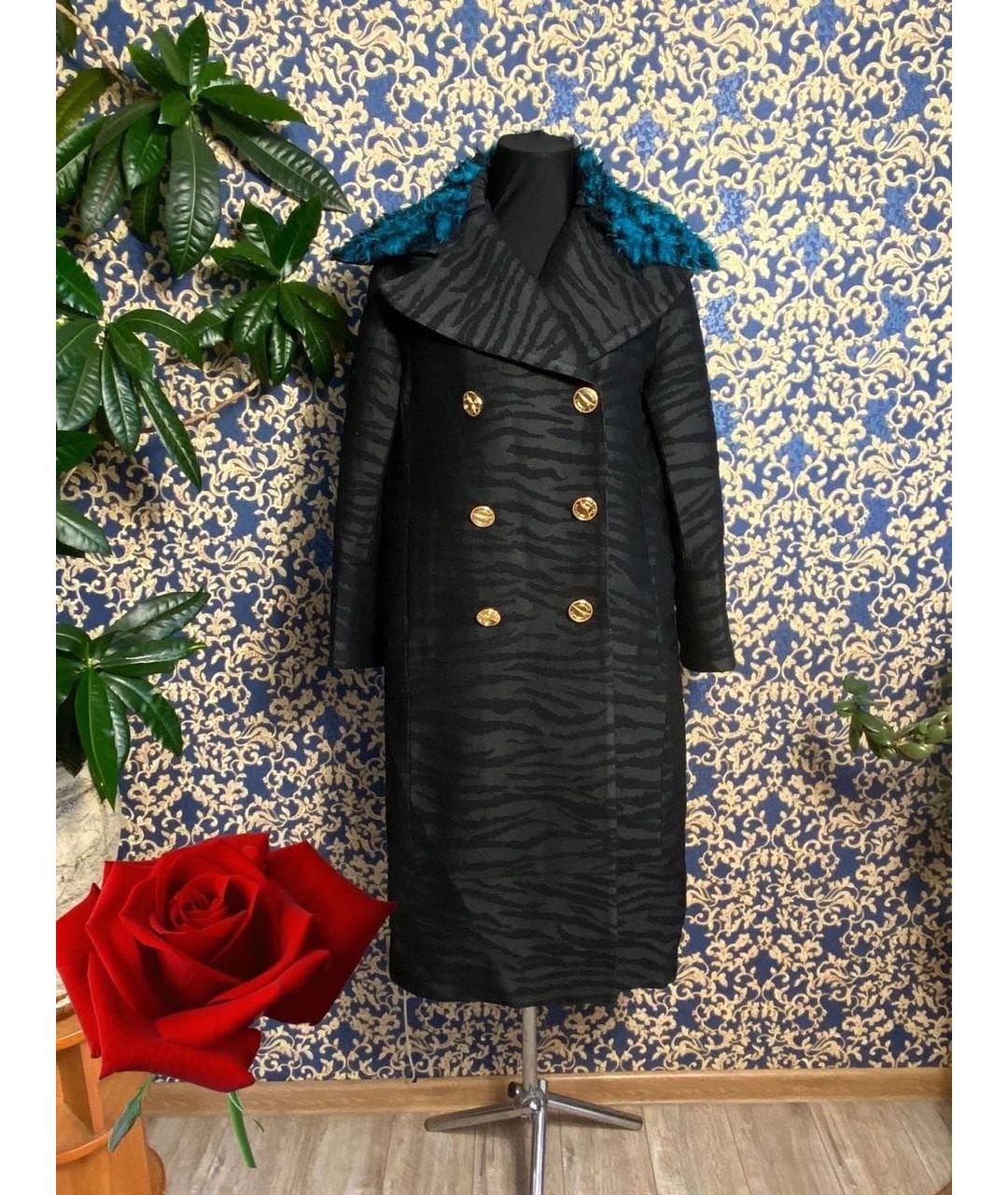 KENZO Антрацитовое шерстяное пальто, фото 3
