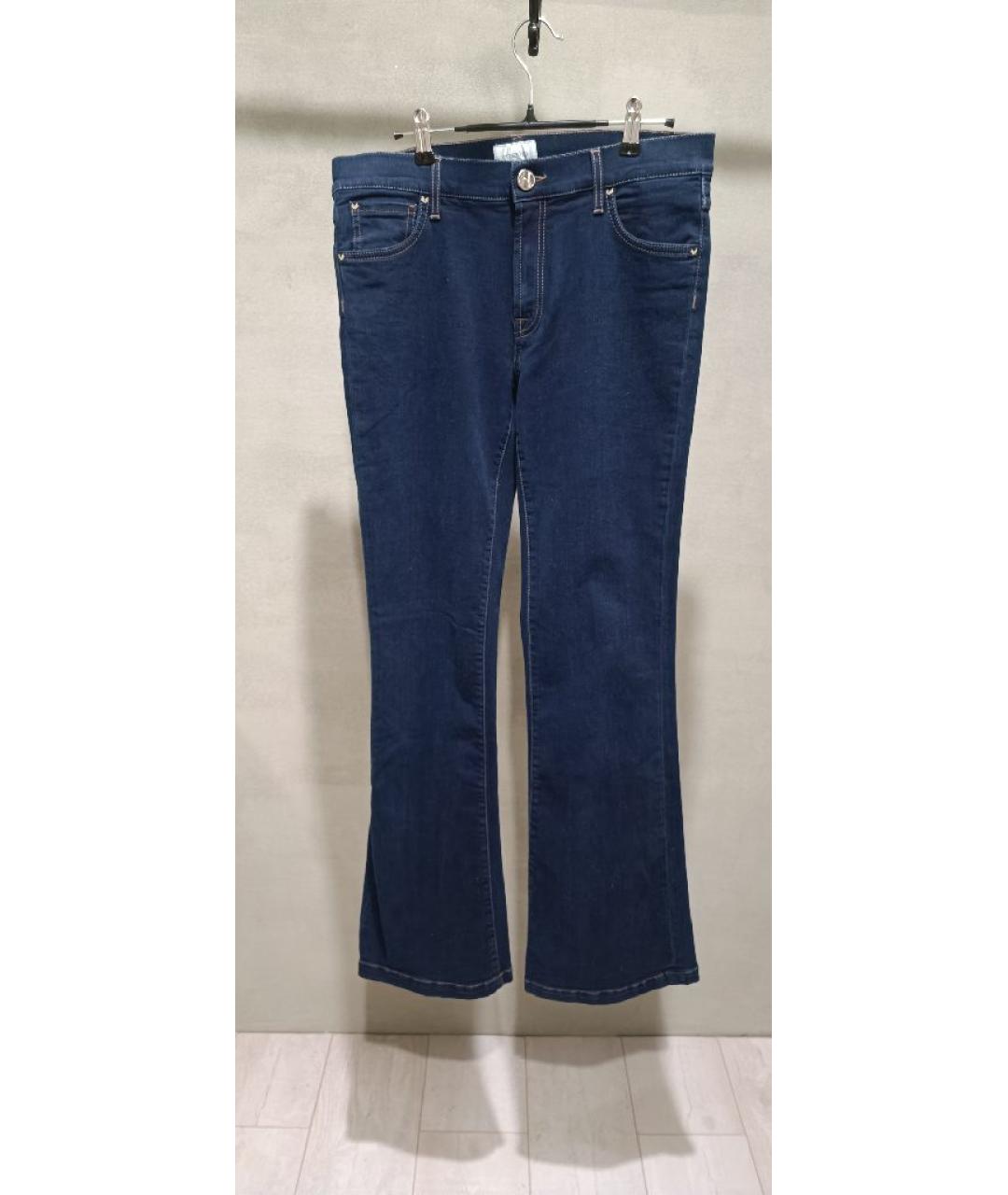 MALO Синие хлопко-эластановые джинсы клеш, фото 8