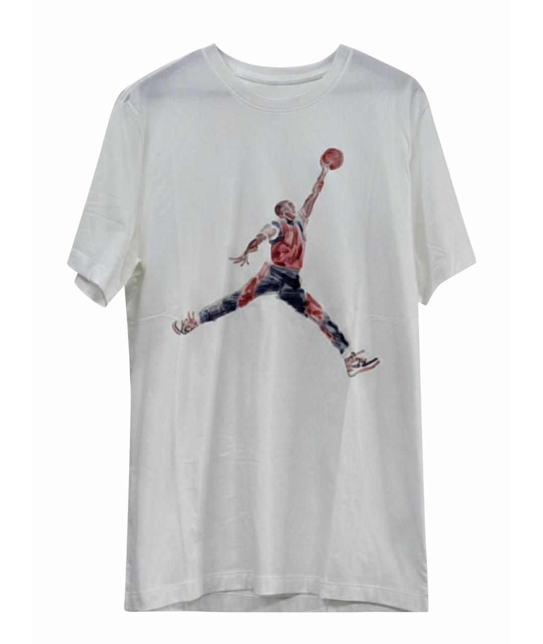 JORDAN Белая хлопковая футболка, фото 1
