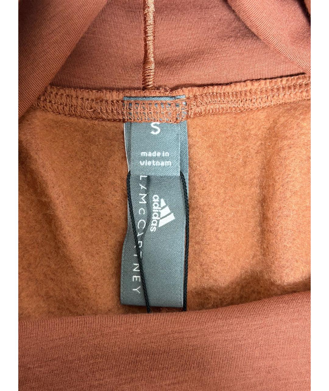 ADIDAS BY STELLA MCCARTNEY Коралловые хлопковые прямые брюки, фото 8