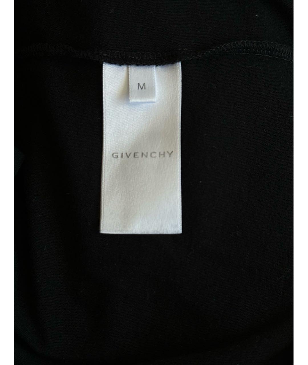 GIVENCHY Черная хлопковая футболка, фото 2