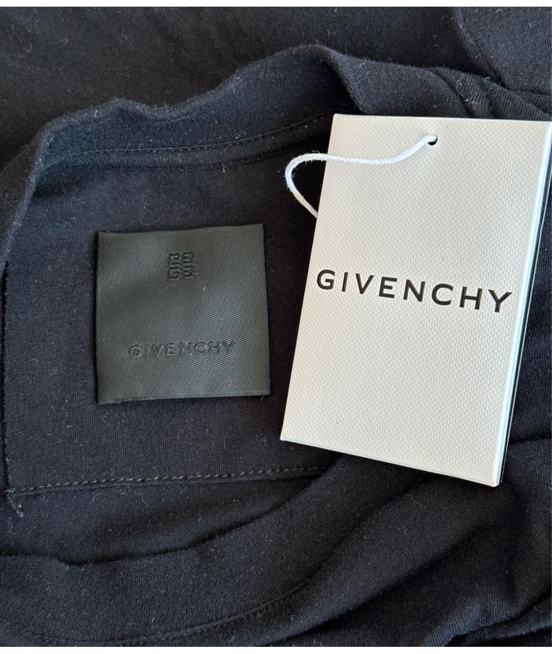 GIVENCHY Черная хлопковая футболка, фото 3
