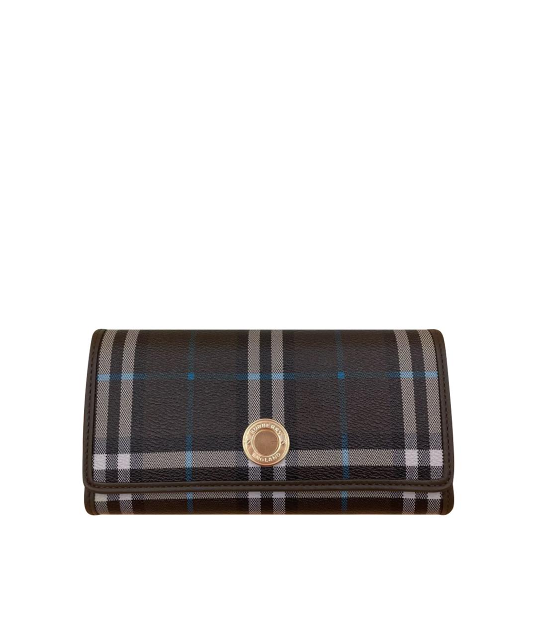 BURBERRY Коричневый кожаный кошелек, фото 1