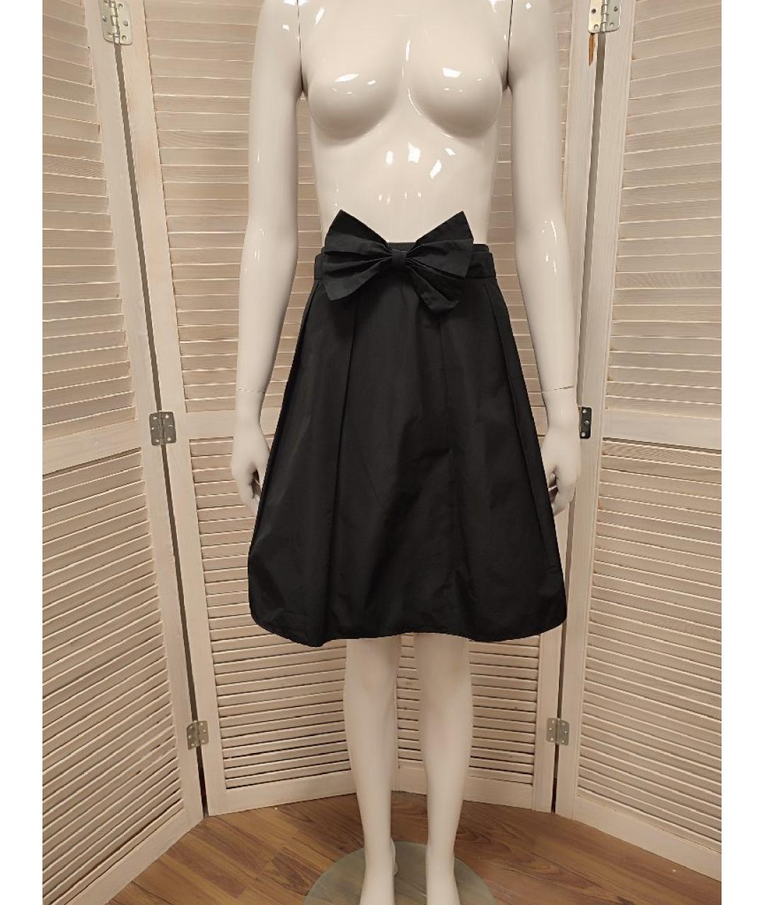 JOHN RICHMOND Черная полиэстеровая юбка миди, фото 8