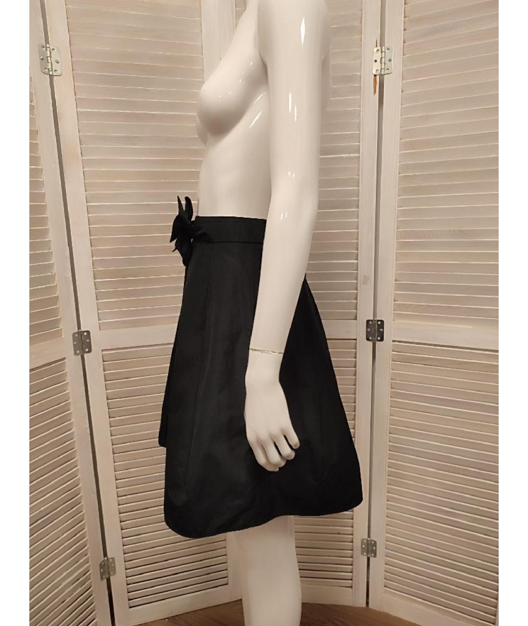 JOHN RICHMOND Черная полиэстеровая юбка миди, фото 5