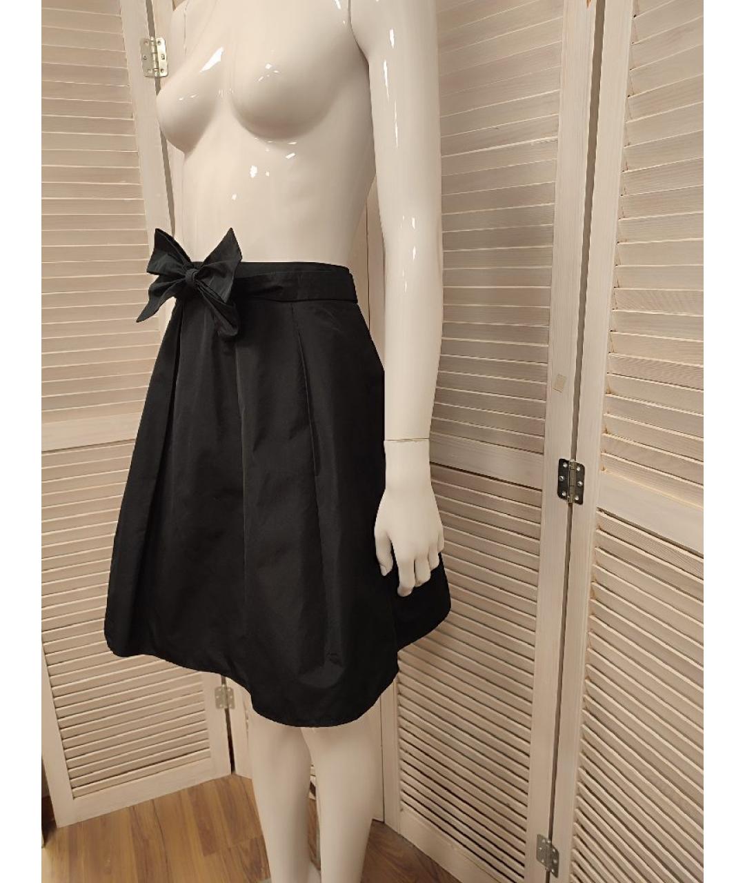 JOHN RICHMOND Черная полиэстеровая юбка миди, фото 4