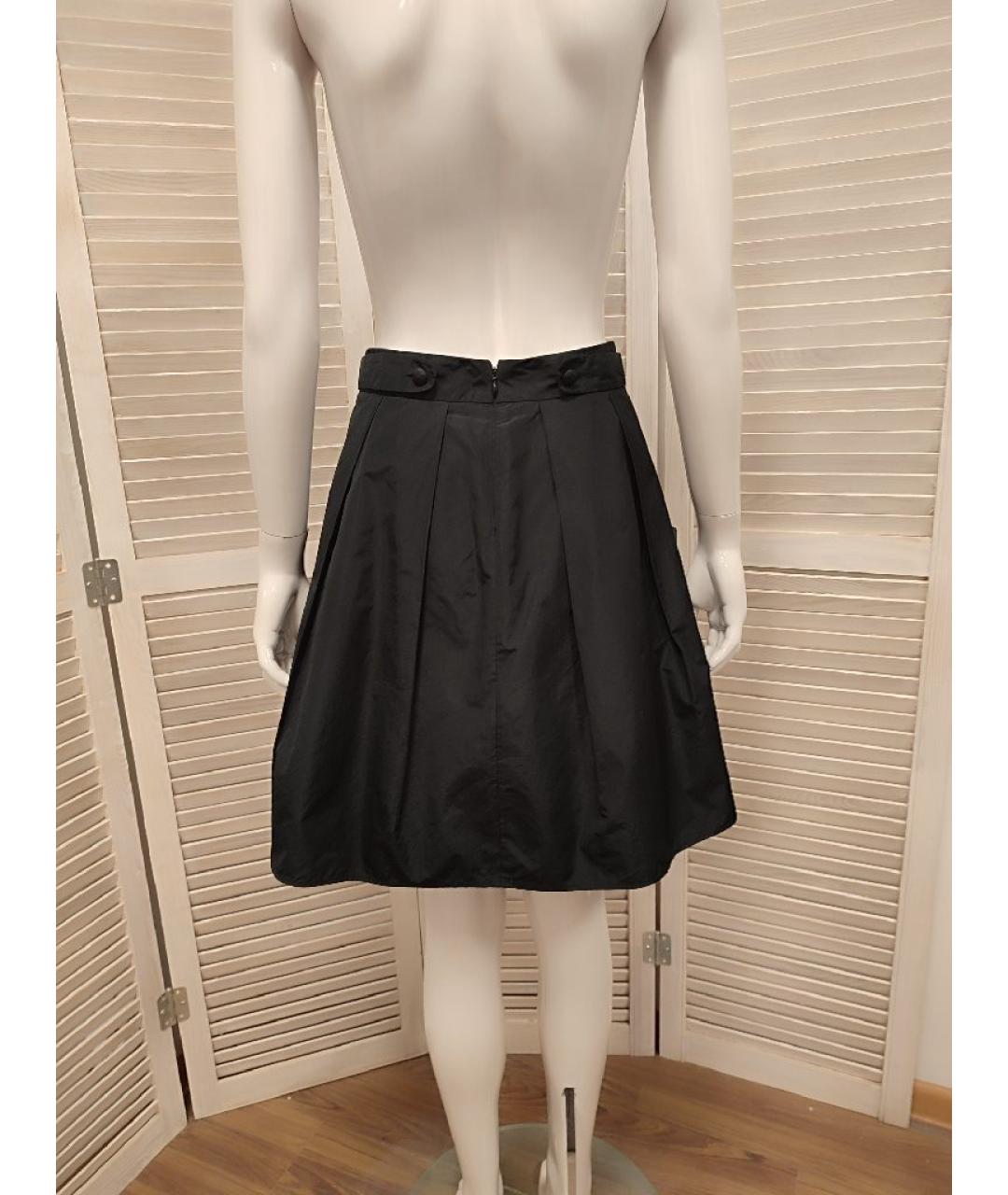 JOHN RICHMOND Черная полиэстеровая юбка миди, фото 2