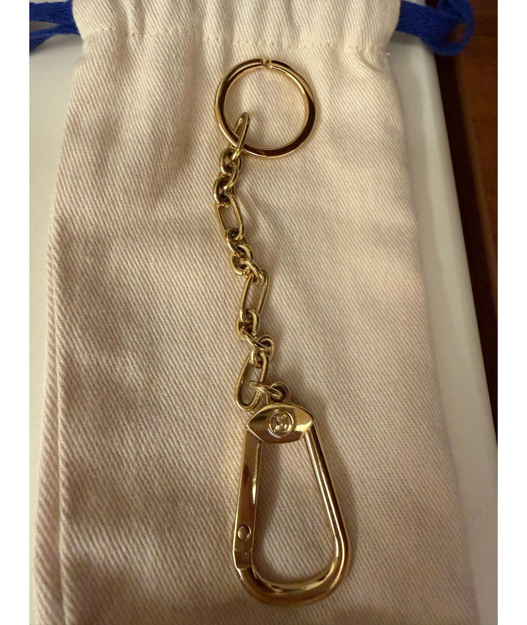 LOUIS VUITTON Золотой брелок, фото 5