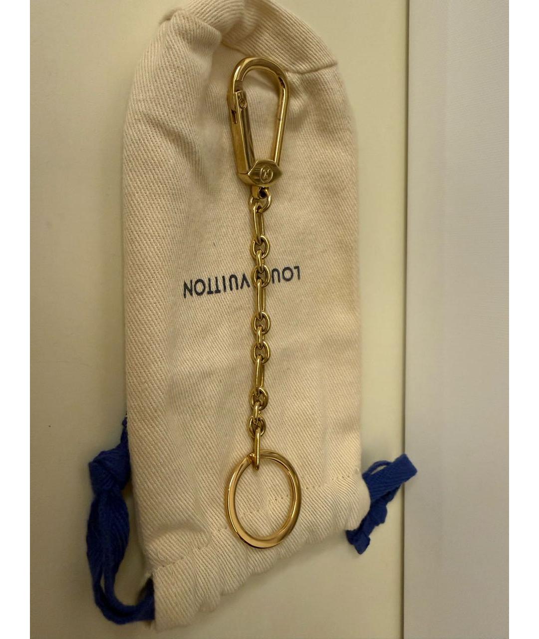 LOUIS VUITTON Золотой брелок, фото 3