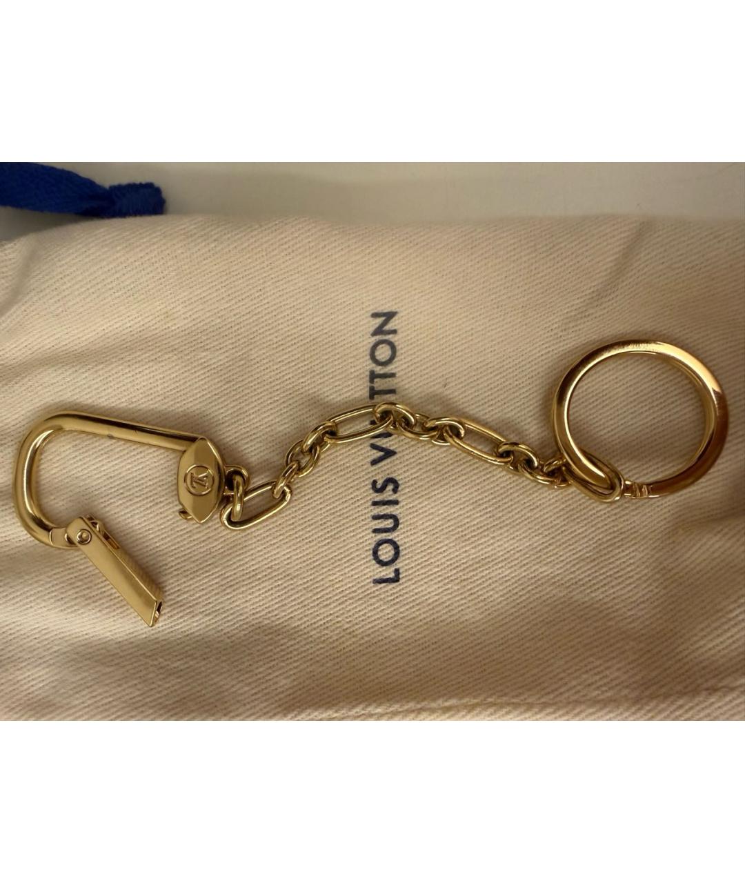 LOUIS VUITTON Золотой брелок, фото 2