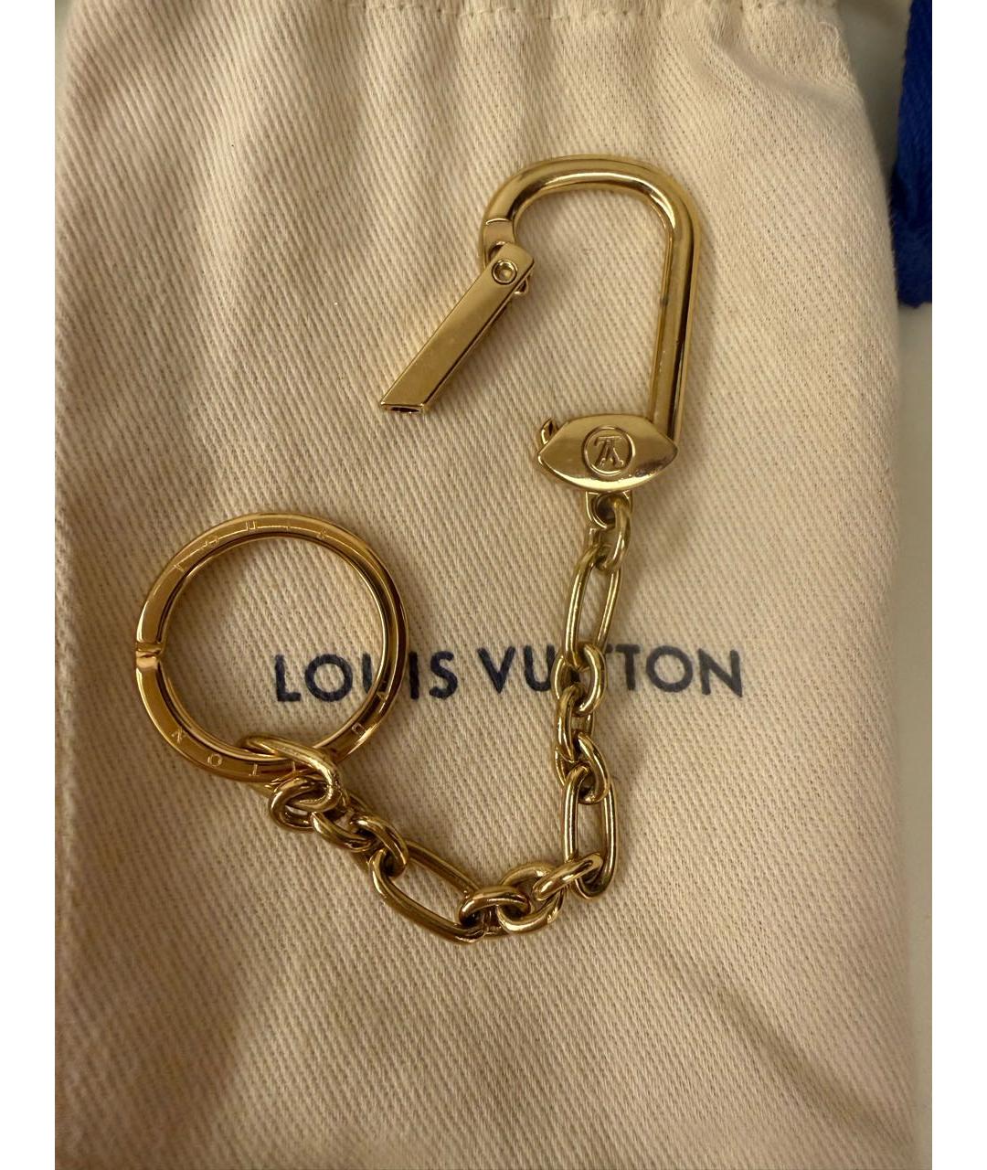 LOUIS VUITTON Золотой брелок, фото 4