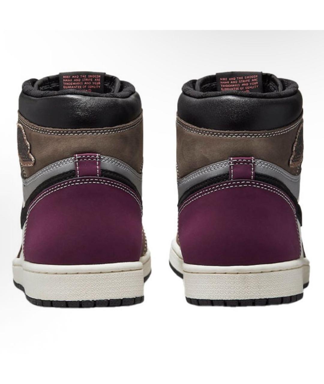 JORDAN Мульти кожаные высокие кроссовки / кеды, фото 2