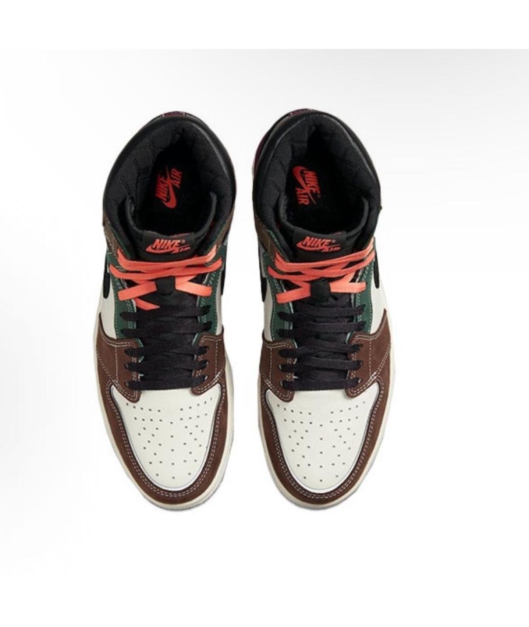 JORDAN Мульти кожаные высокие кроссовки / кеды, фото 3