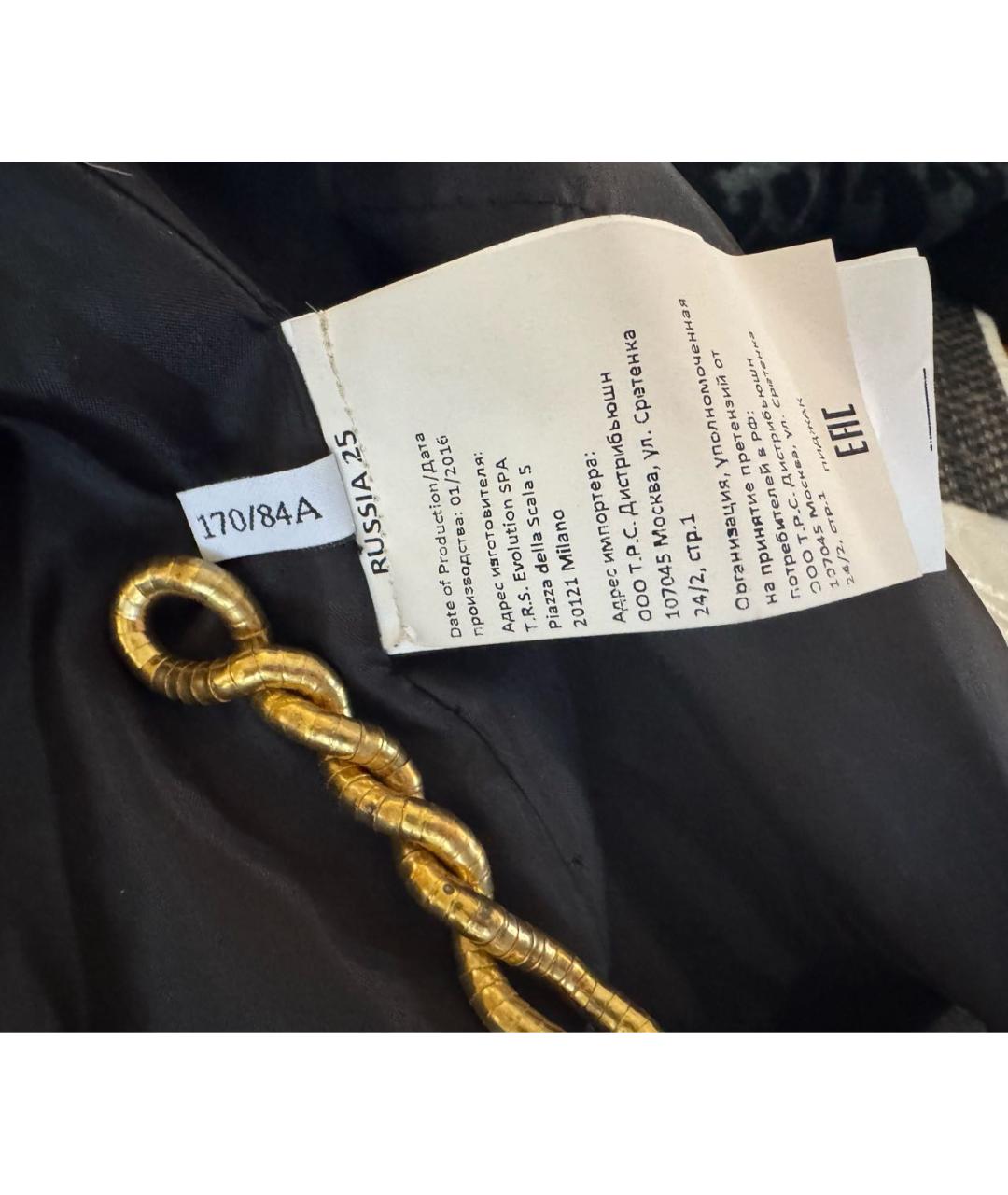 TRUSSARDI JEANS Черный полиэстеровый жакет/пиджак, фото 6