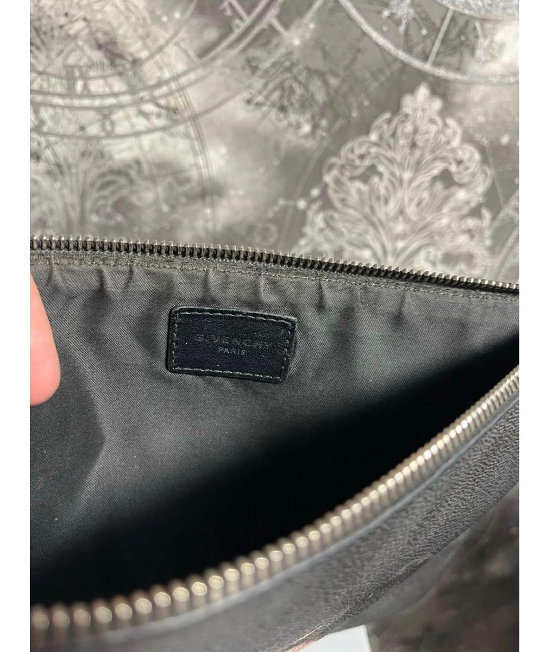 GIVENCHY Черная кожаная косметичка, фото 3