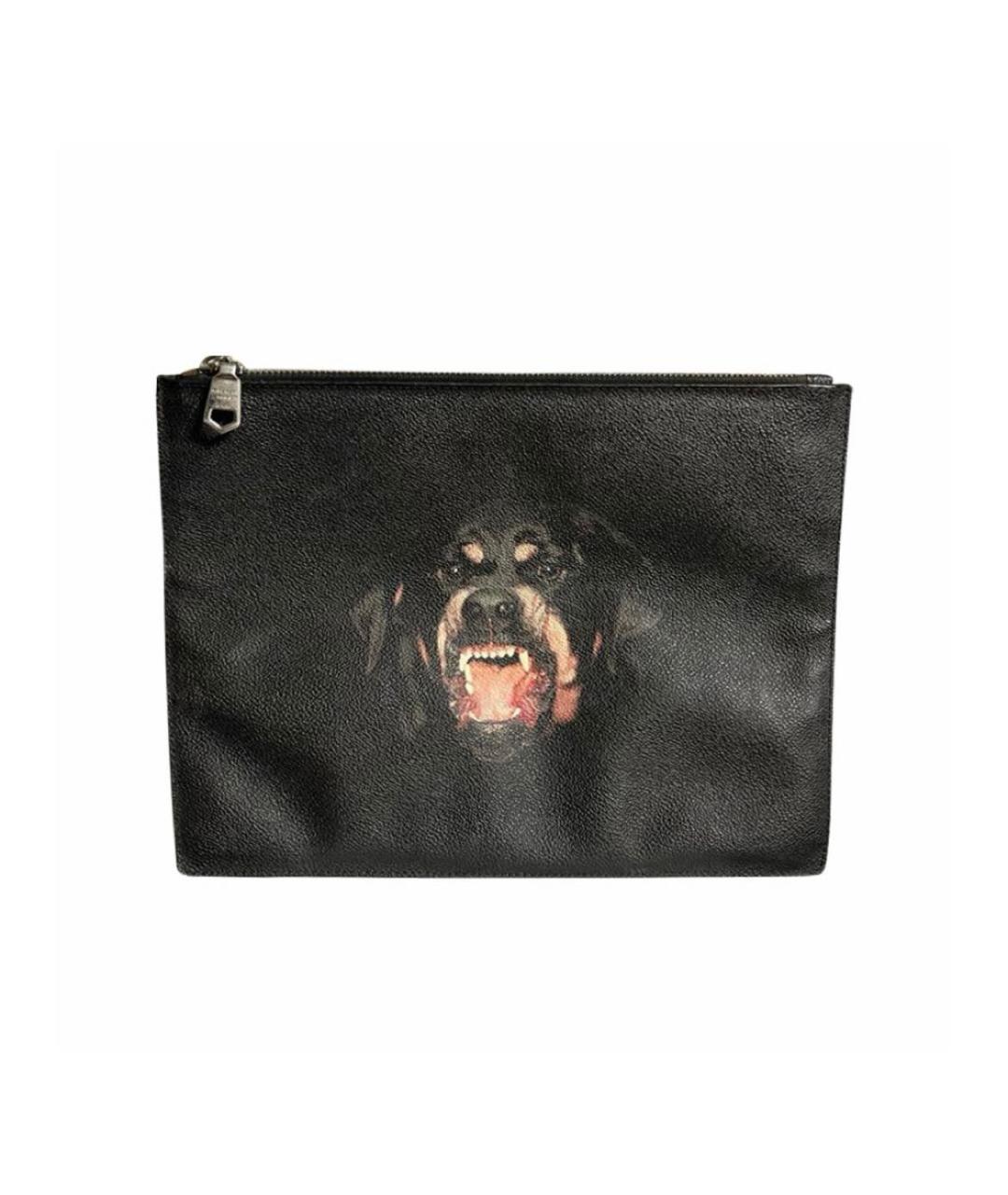 GIVENCHY Черная кожаная косметичка, фото 5