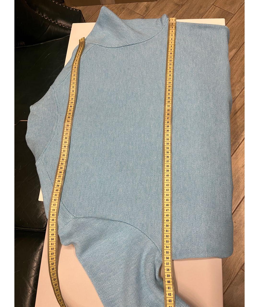 POLO RALPH LAUREN Бирюзовый хлопковый джемпер / свитер, фото 3