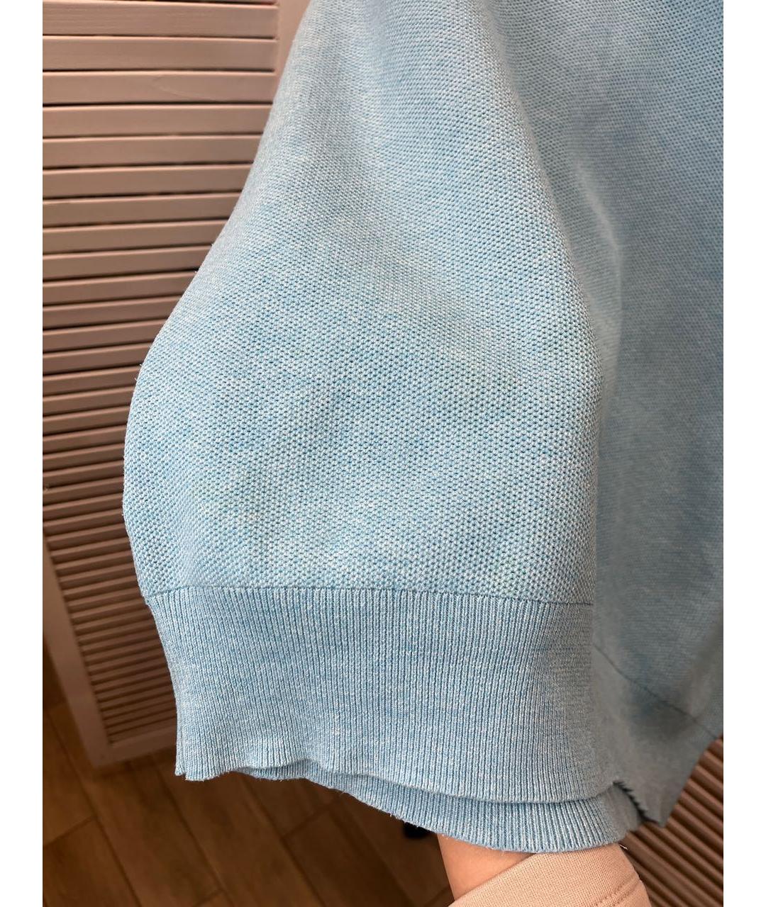 POLO RALPH LAUREN Бирюзовый хлопковый джемпер / свитер, фото 4