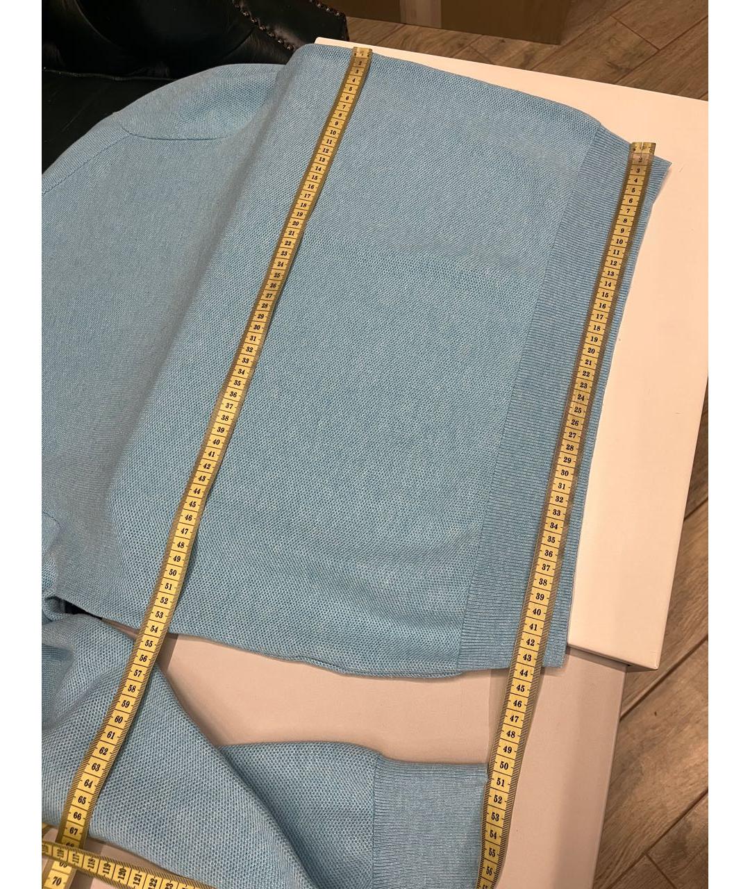 POLO RALPH LAUREN Бирюзовый хлопковый джемпер / свитер, фото 2