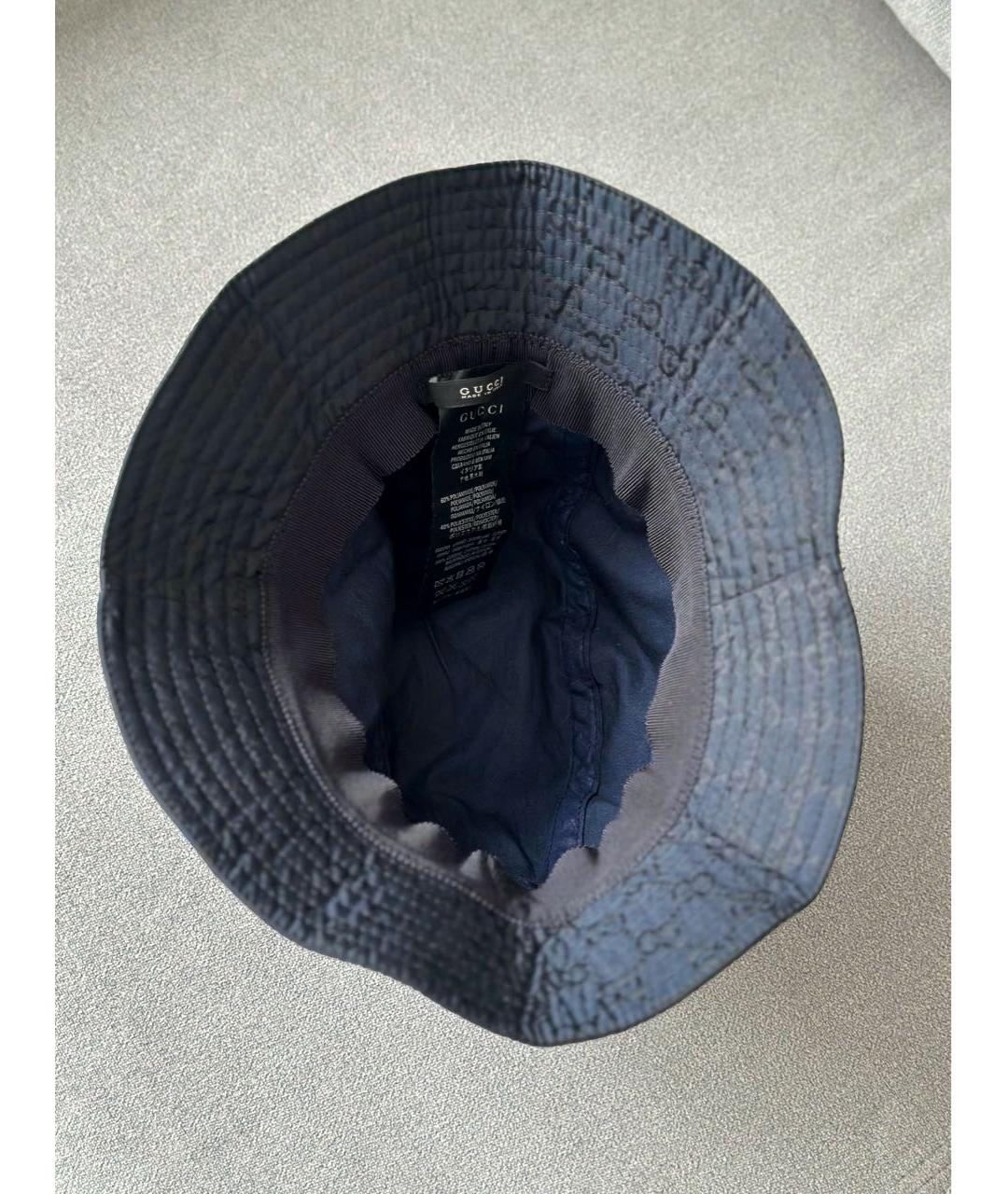 GUCCI Темно-синяя панама, фото 6