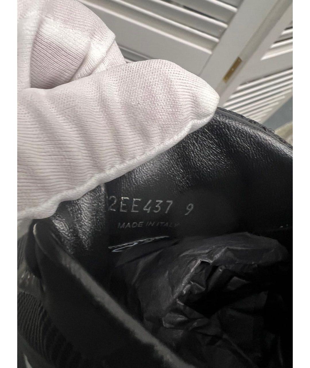 PRADA Черные низкие кроссовки / кеды, фото 5