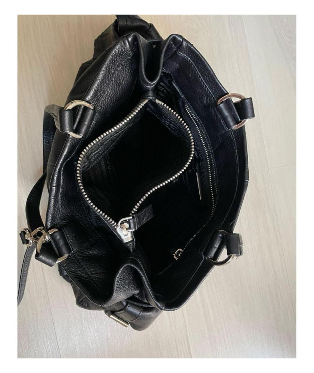 PRADA Черная кожаная сумка через плечо, фото 3