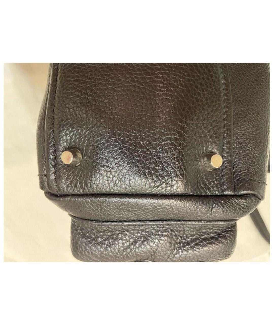 PRADA Черная кожаная сумка через плечо, фото 4