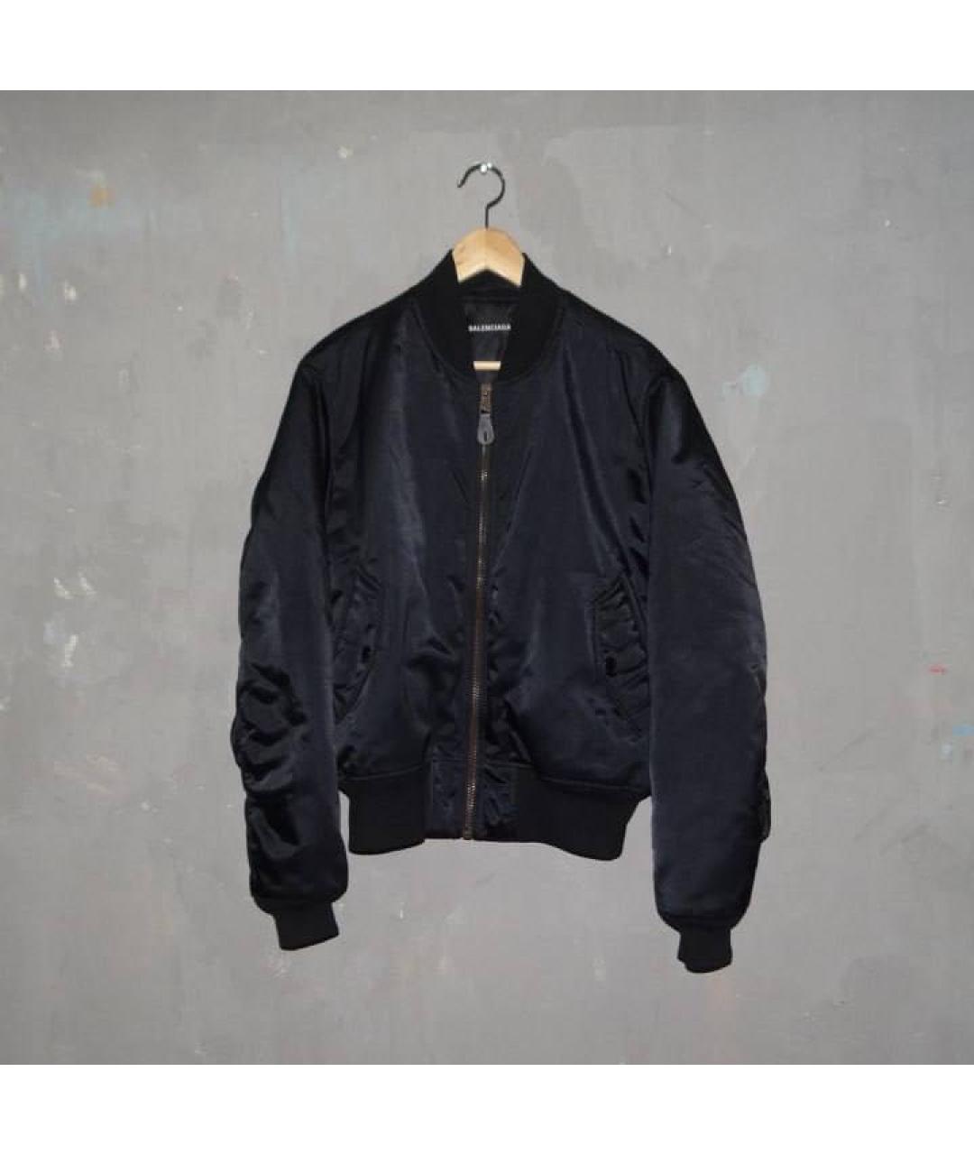 BALENCIAGA Черная синтетическая куртка, фото 5
