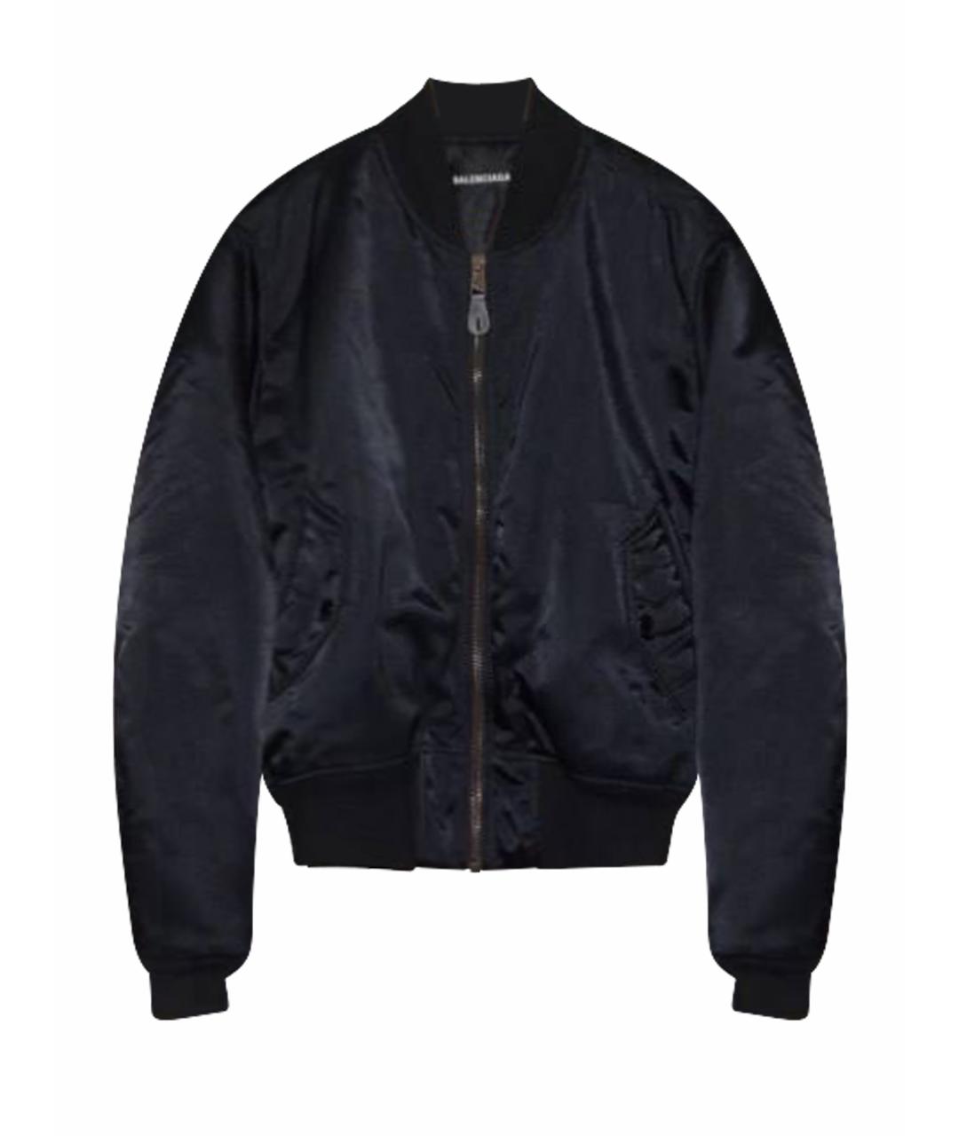 BALENCIAGA Черная синтетическая куртка, фото 1