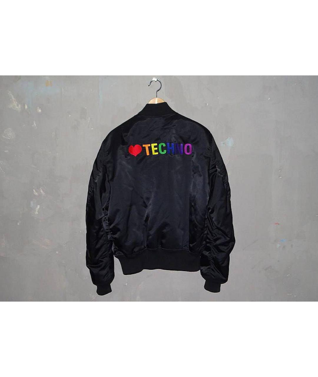 BALENCIAGA Черная синтетическая куртка, фото 2