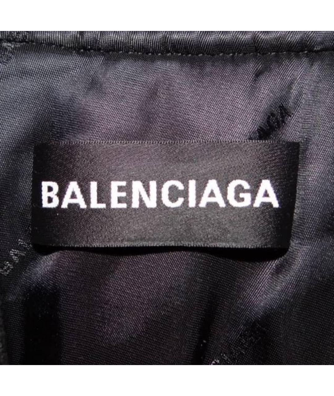 BALENCIAGA Черная синтетическая куртка, фото 4