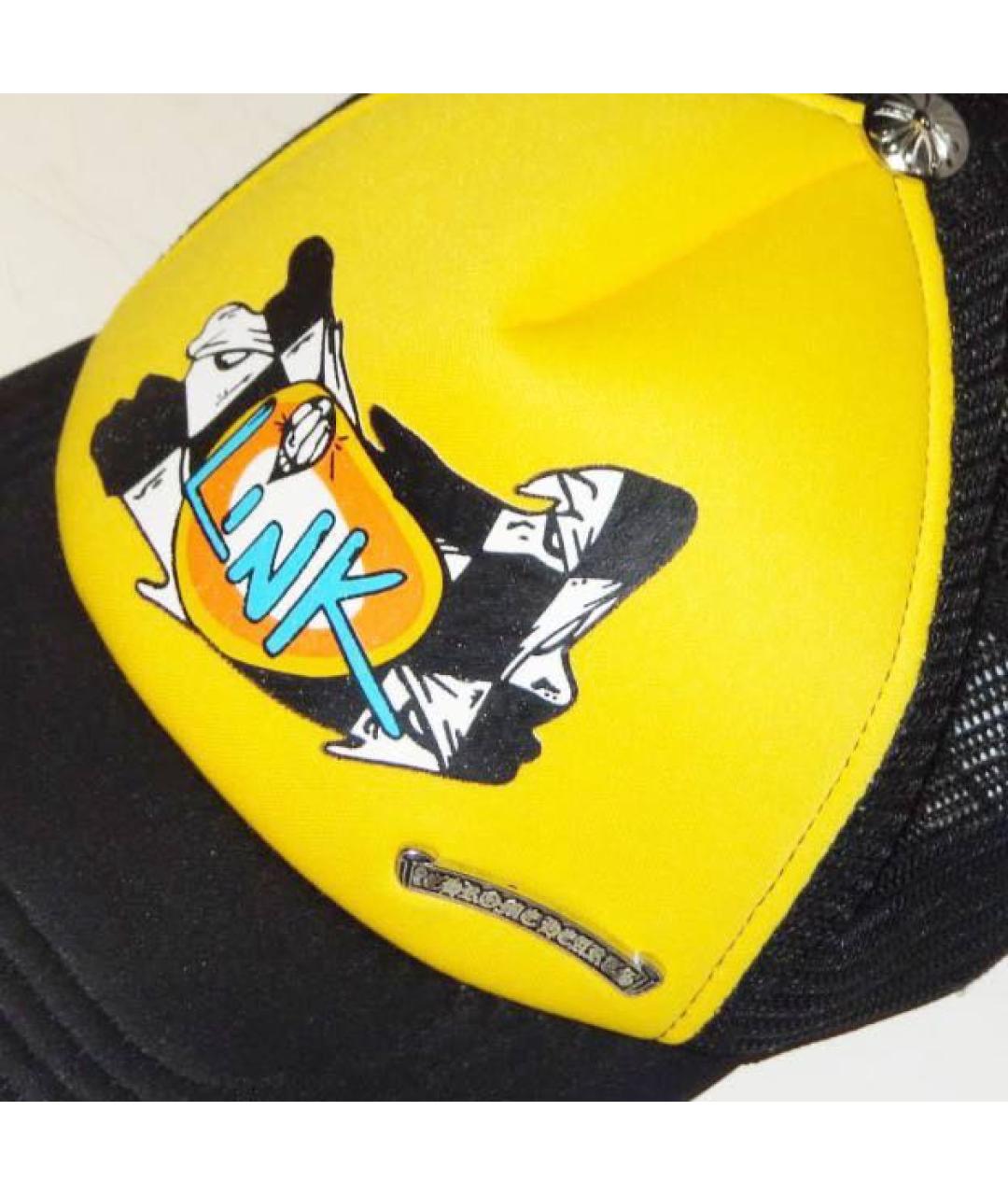 CHROME HEARTS Желтая хлопковая кепка/бейсболка, фото 3