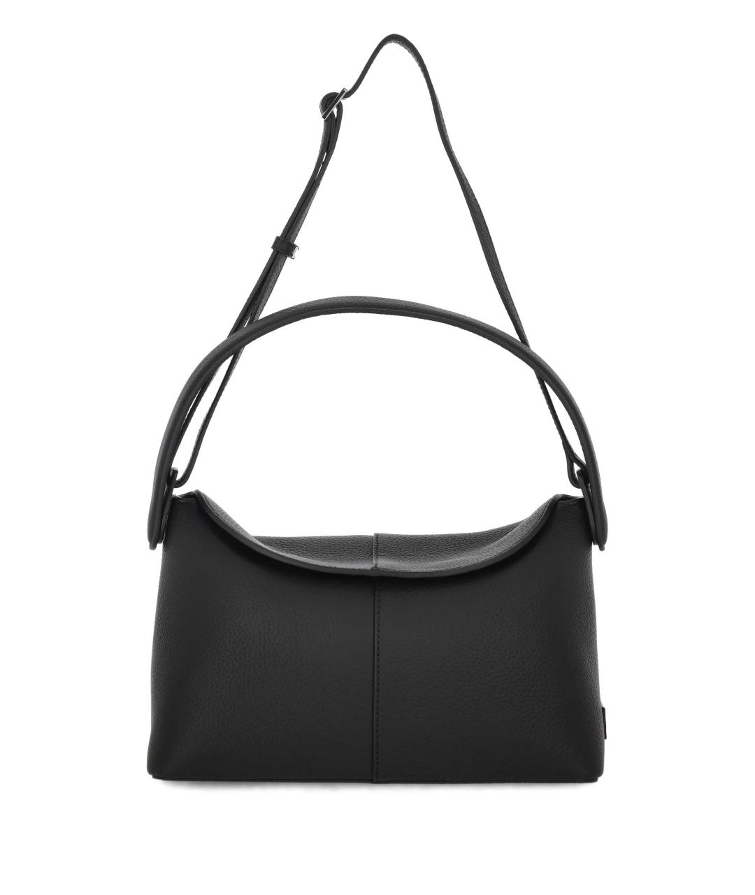VASIC Черная кожаная сумка через плечо, фото 1
