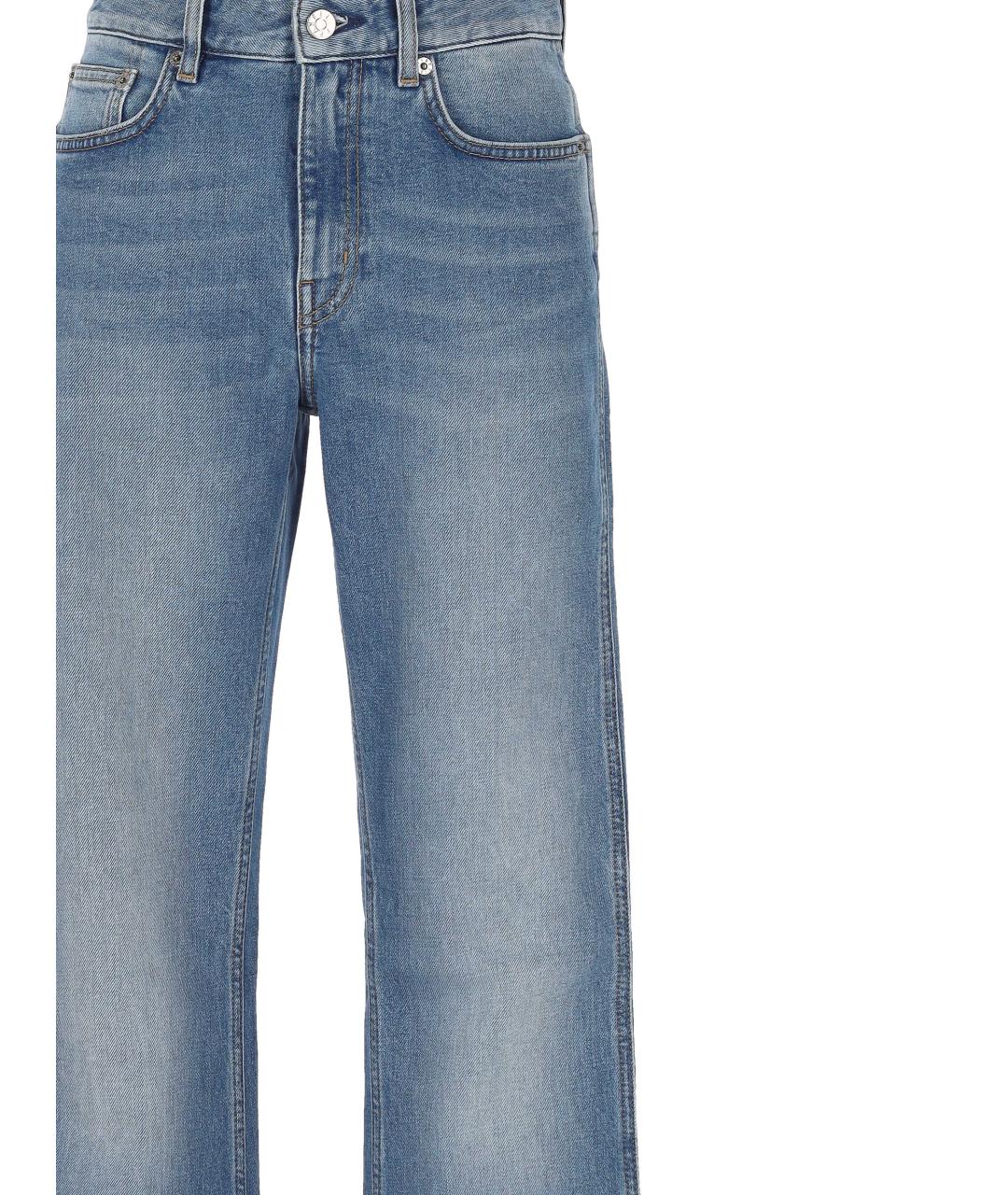 FILIPPA K Синие хлопковые прямые джинсы, фото 2