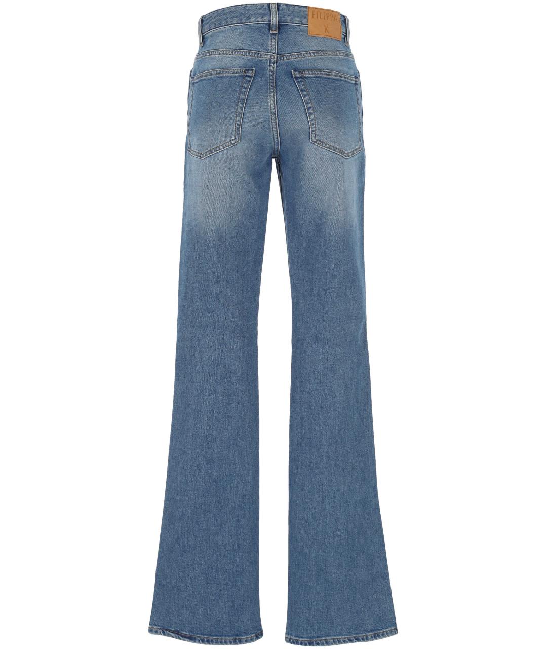 FILIPPA K Синие хлопковые прямые джинсы, фото 3