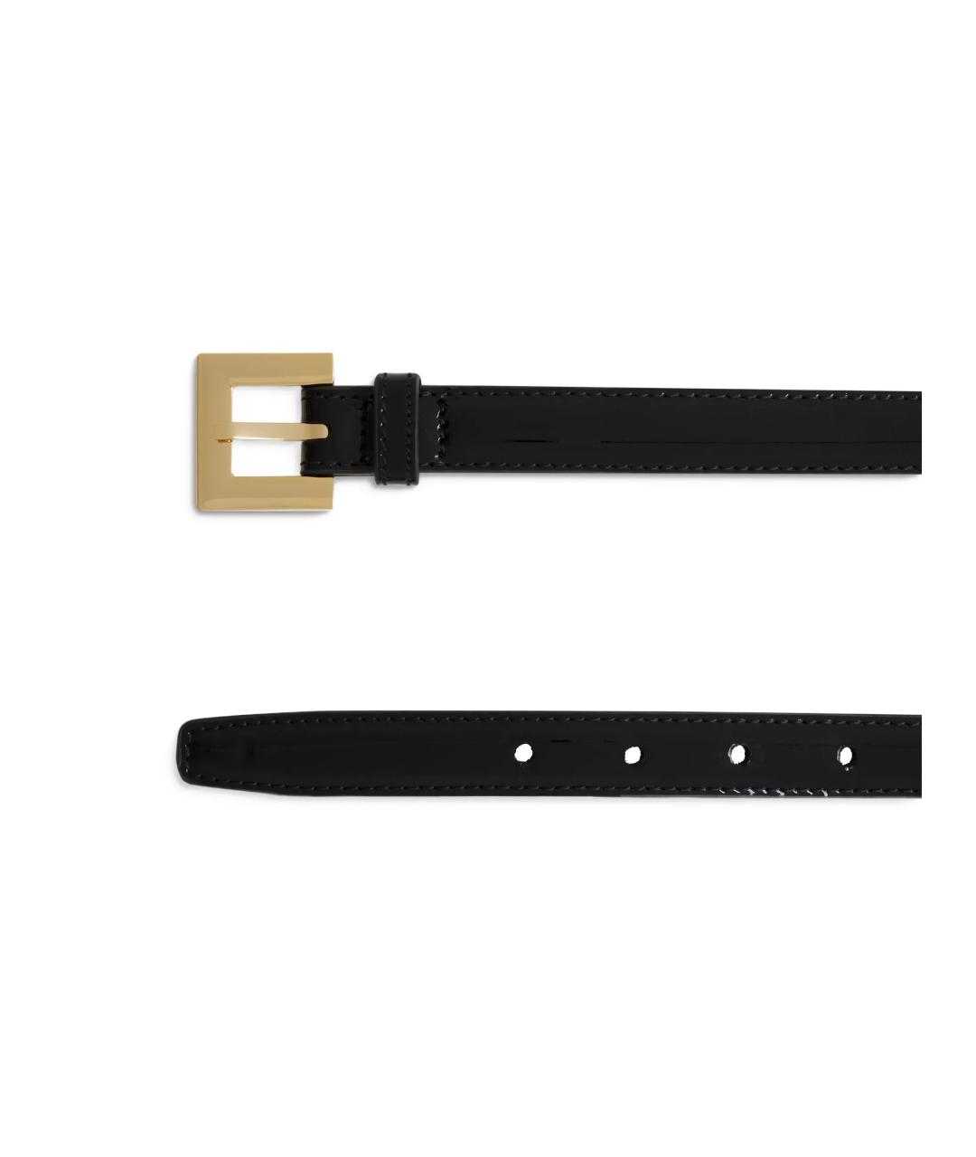 ANINE BING Черный кожаный ремень, фото 3