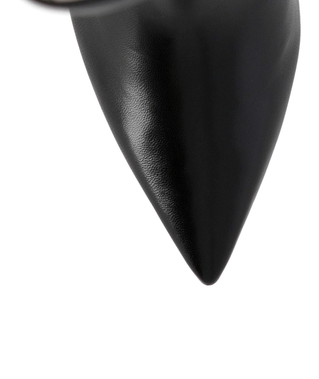 STUART WEITZMAN Черные кожаные сапоги, фото 4