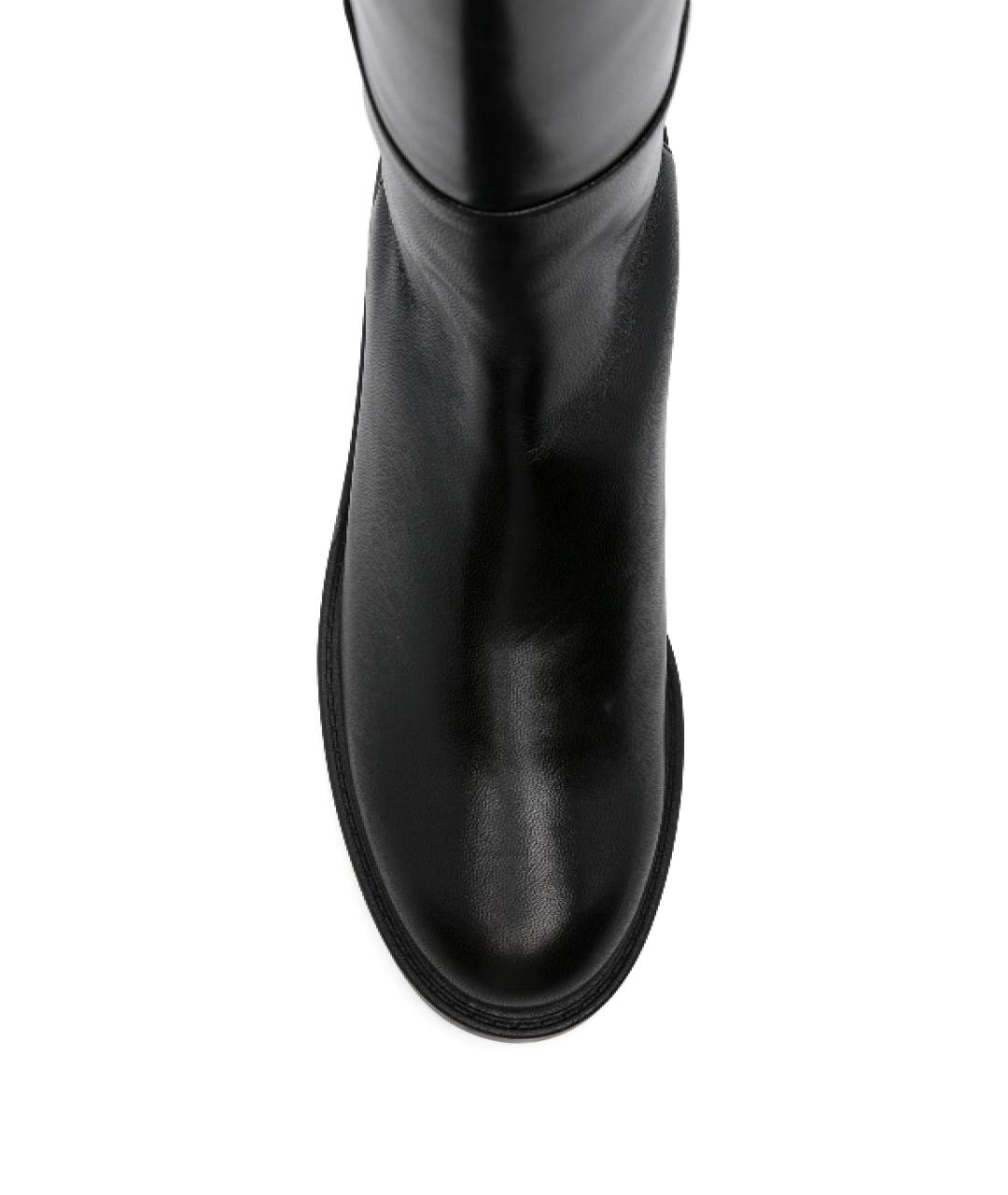 STUART WEITZMAN Черные кожаные сапоги, фото 4