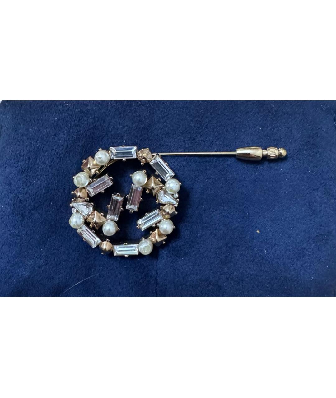 GUCCI Золотая булавка / брошь, фото 3