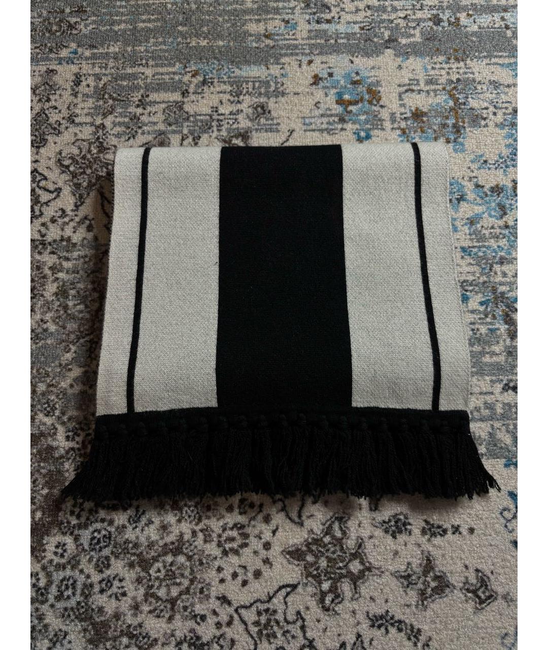 BURBERRY Серый кашемировый шарф, фото 4