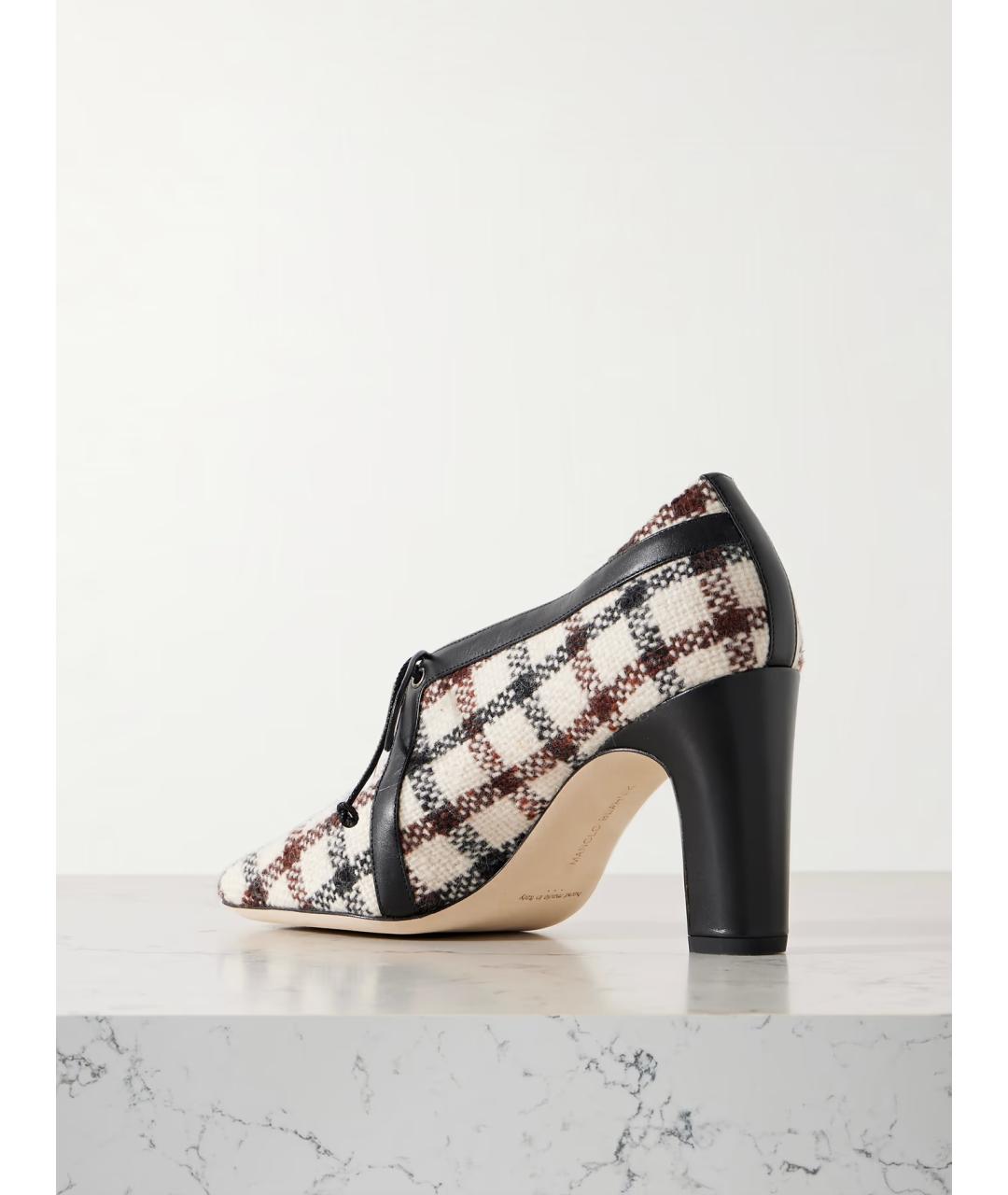 MANOLO BLAHNIK Мульти текстильные ботильоны, фото 4