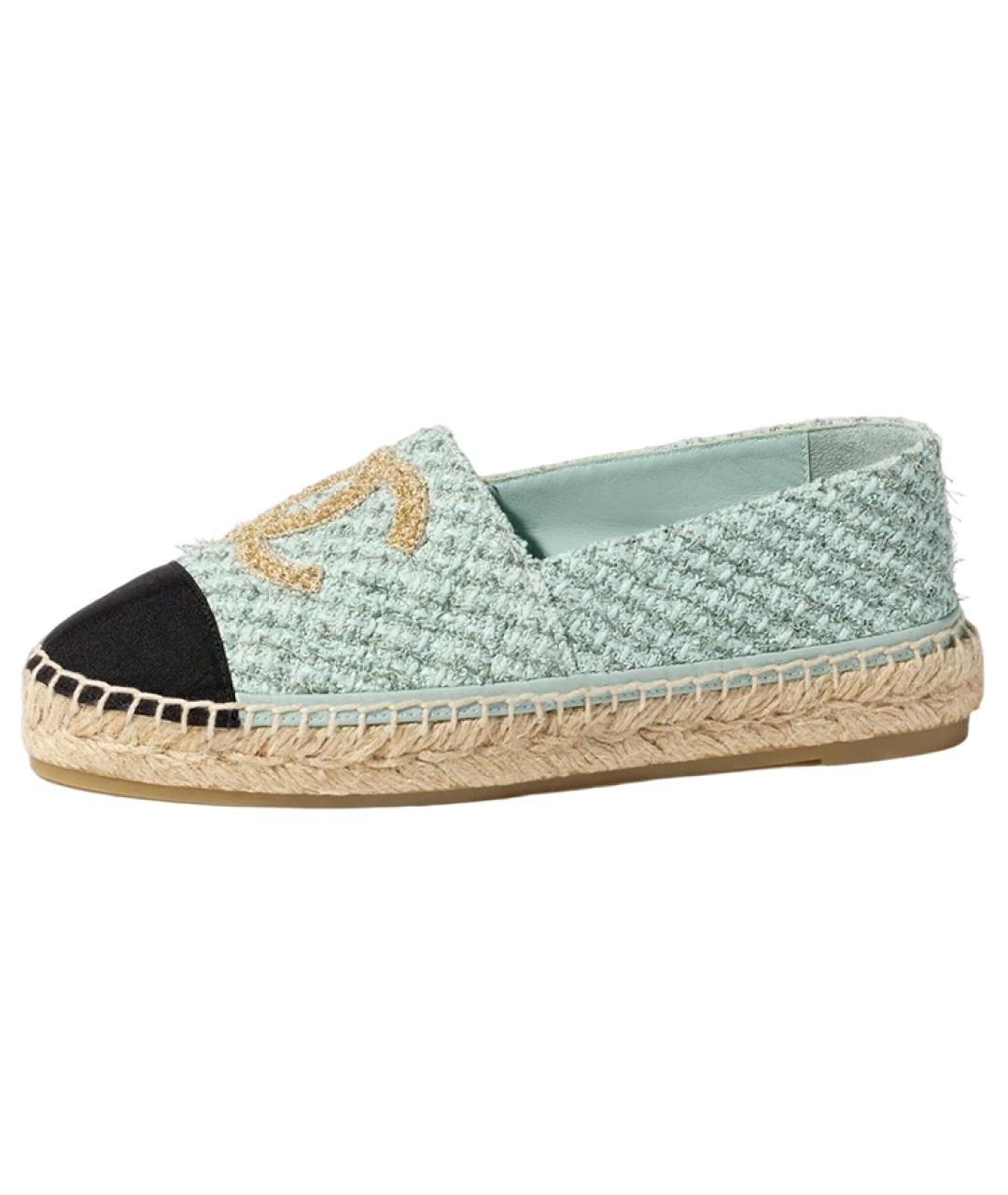 CHANEL Синие текстильные эспадрильи, фото 2