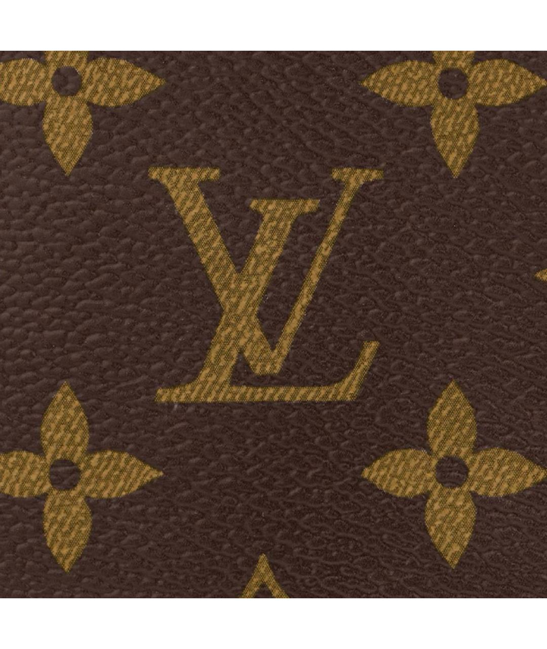 LOUIS VUITTON Коричневый кожаный кардхолдер, фото 5