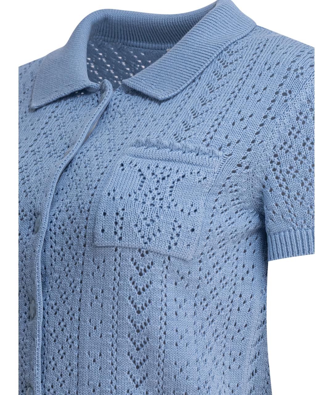 CELINE Голубая хлопковая жилетка, фото 2