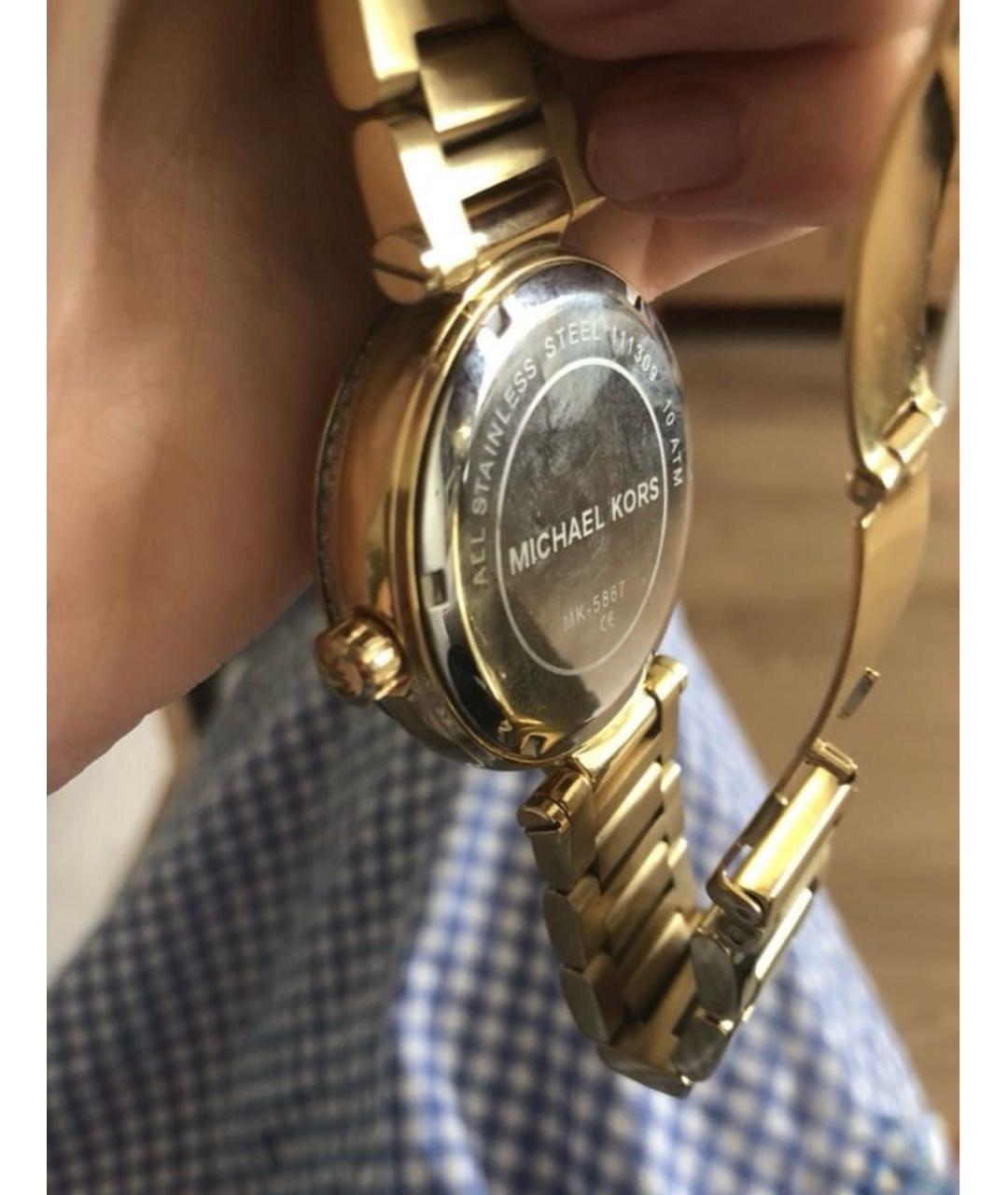 MICHAEL KORS Золотые часы, фото 2